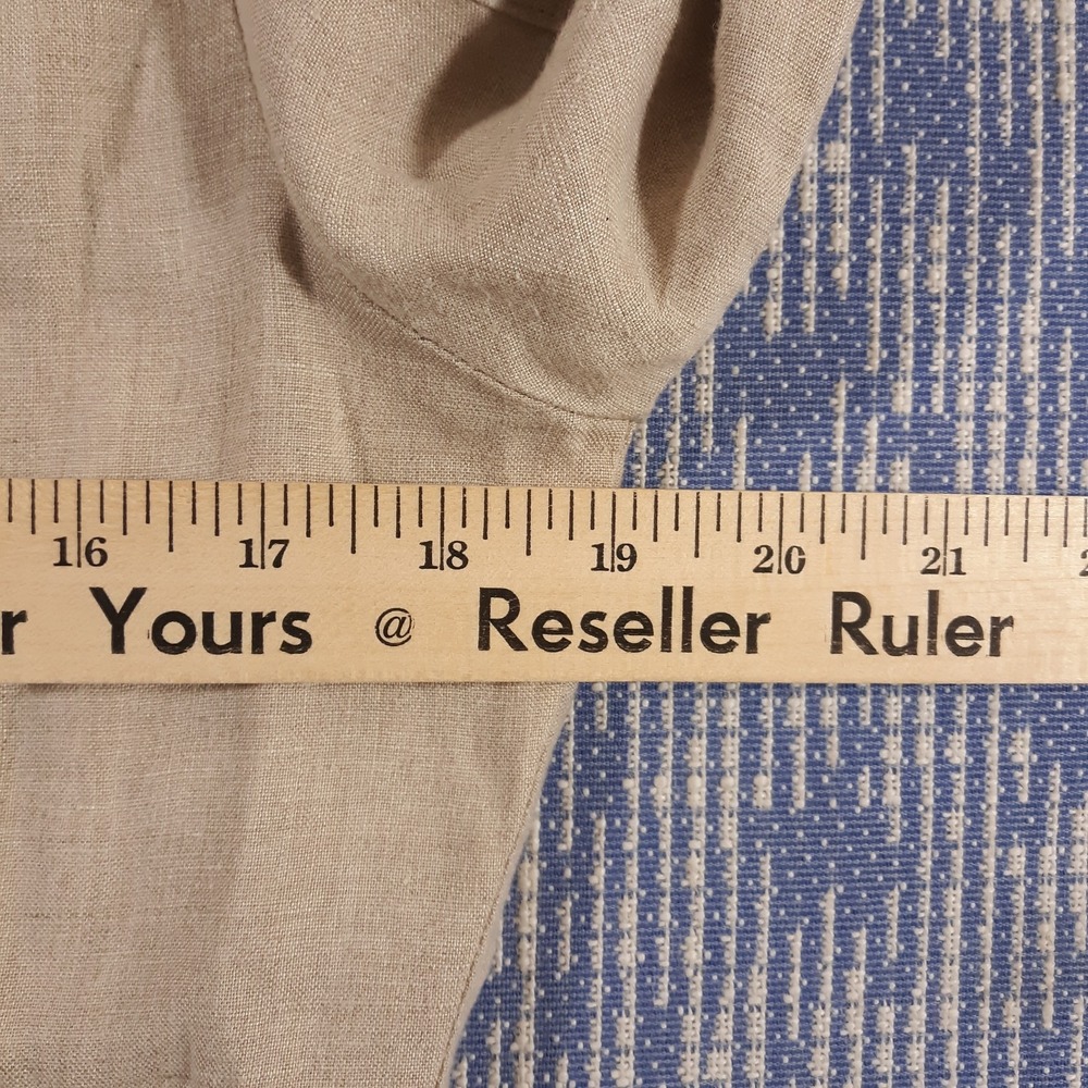 Tommy Bahama Two Palms Linen Shirt Jacket Womens Small Raw Edge Button Up Beige - Picture 8 of 10